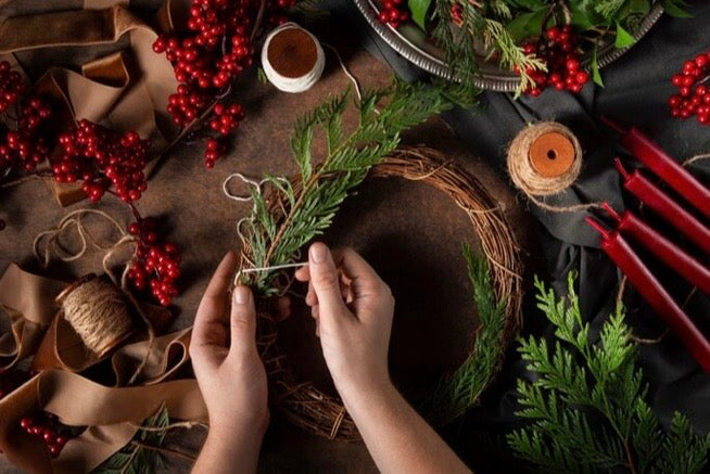Christmas Wreaths, Handmade  Cards and Afternoon Tea at Dowthorpe Hall - Saturday 12th December, 1-5pm
